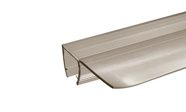 Уплотнитель для стекла 8 мм, полупрозрачный черный, 90°, стекло-стекло 2200 мм t215-2 BL купить в Ростове-на-Дону