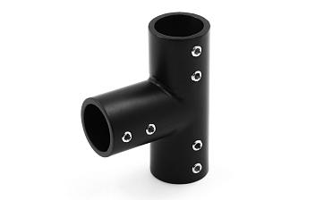 Соединитель-тройник для трубы 19 мм, нержавеющая сталь AISI 304, черная t902 BZn купить в Ростове-на-Дону