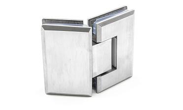 Петля для душевой стекло-стекло 90х55 мм, 135°, нержавеющая сталь AISI 304, шлифованная t302 SSS купить в Ростове-на-Дону