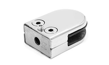 Стеклодержатель штампованный под стекло 10 мм (5+5 мм), на плоскость 40х24х54 полированный (AISI 304) k539-10 купить в Ростове-на-Дону