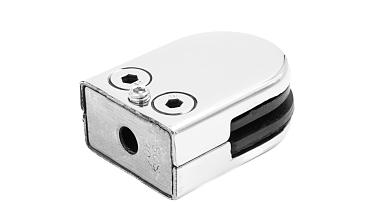 Стеклодержатель штампованный, под стекло 8 мм (4+4 мм), на плоскость 39х24х55 полированный (AISI 304) k539-2 купить в Ростове-на-Дону