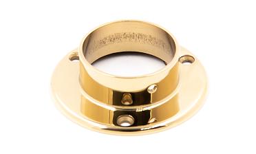Фланец для трубы Ø50.8 мм, Ø90х3 мм, полированный, литой, золото k022-88 купить в Ростове-на-Дону