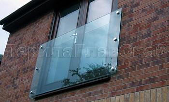 Ветрозащитное ограждение без стоек, на точечном креплении в торец в Ростове-на-Дону. Готовые проекты ПерилаГлавСнаб