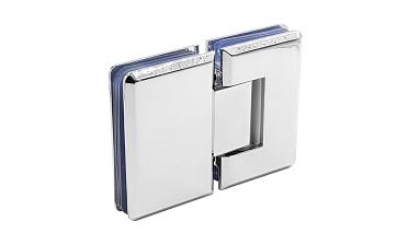 Петля для душевой кабины стекло-стекло 180° 90х55 мм цинк, полированная t303 PZn купить в Ростове-на-Дону