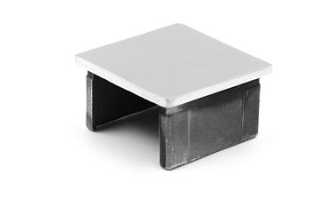 Заглушка для поручня с пазом 40x40 мм, полированная, хром (AISI 304) k547 купить в Ростове-на-Дону