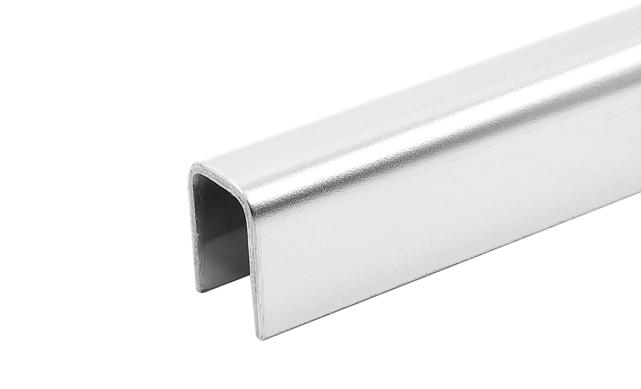 Профиль П-образный, L=2000 мм, t=1.5 мм, для стекла 10 мм, полир. (AISI 304) Ф-1146