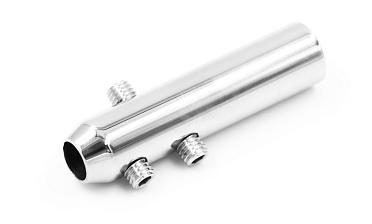 Держатель тросика Ø6 мм, короткий 50х12, прямой, под М8, полированный k240-2 купить в Ростове-на-Дону