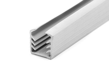 Уплотнитель в поручень с пазом 24х24 для стекла 12мм, EPDM (3-х метровый) СЕРЫЙ Фk301-G купить в Ростове-на-Дону