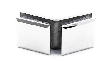 Коннектор для душевой стекло-стекло 135°, нержавеющая сталь AISI 304, полированная t736 PSS купить в Ростове-на-Дону