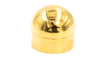 Заглушка для трубы Ø50.8х1.45 мм сферическая литая золотая k092-88 купить в Ростове-на-Дону