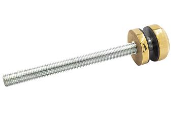 Комплект торцевого крепления несущего стекла, гайка-шайба Ø50х10х18 мм с внутренней резьбой М16, полированный, под золото (AISI 201) Фk277-88 купить в Ростове-на-Дону