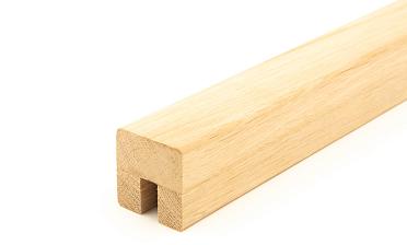 Дубовый поручень 40х40 некрашеный С ПАЗОМ, Премиум Ф-1077 купить в Ростове-на-Дону