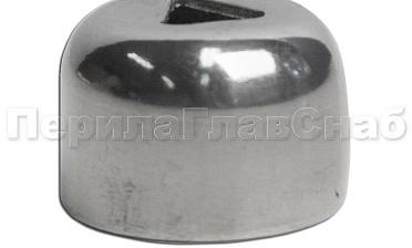 Наконечник штампованный (СПС) прямой 90° на трубу Ø16 мм, для поручня Ø38.1 мм, полированный, нержавеющий AISI 201 k211-3 купить в Ростове-на-Дону