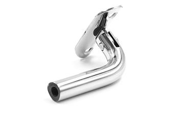 Держатель поручня выносной на стойку, с регулируемым ложементом под трубу Ø38.1 мм, резьба внутренняя М8, полированный, (AISI 304) k261  купить в Ростове-на-Дону