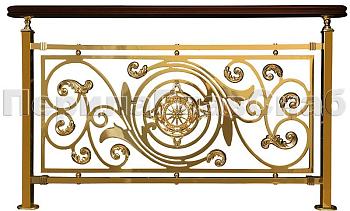 Латунные ограждения лестниц серии – Людовик XL03 в Ростове-на-Дону. Готовые проекты ПерилаГлавСнаб