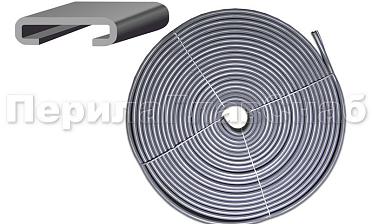 Поручень ПВХ пластиковый, цвет серый, на полосу 40х4 мм Ф-0681  купить в Ростове-на-Дону