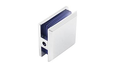 Коннектор для душевой кабины стена-стекло 45х45, цинк, вырез 67, цинк-хром полированный Фt730 PZn купить в Ростове-на-Дону