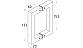 Ручка-скоба 171х20х20 мм, нержавеющая сталь AISI 304, полированная t667 PSS