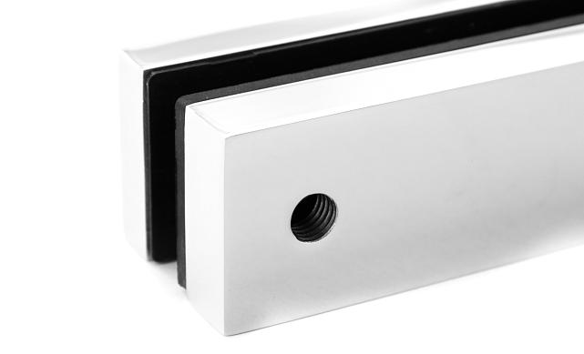 Торцевой стеклодержатель для стекла 12 мм, полированный AISI 304 k178 12