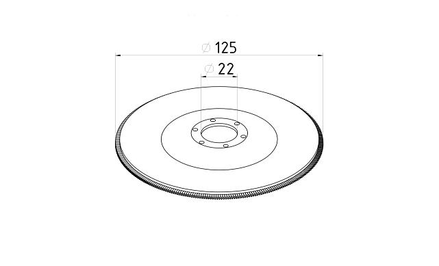 Шлифовальный диск "лепесток" Р-60 Клиншпор kФ-0695 2