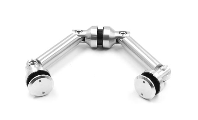 Крепление на три стекла, штанга 103 мм, без зенковки tt204-103A SSS 6