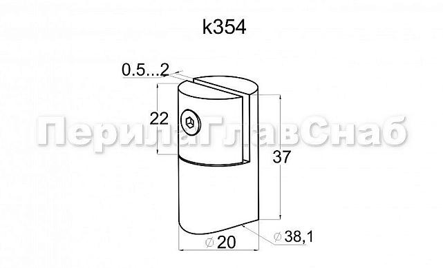 Держатель для листового металла (AISI 304) k354 2