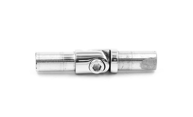 Поворот ригеля Ø16х1.5 мм, с двумя установочными штифтами, шарнирный, (AISI 304) k060-4 4