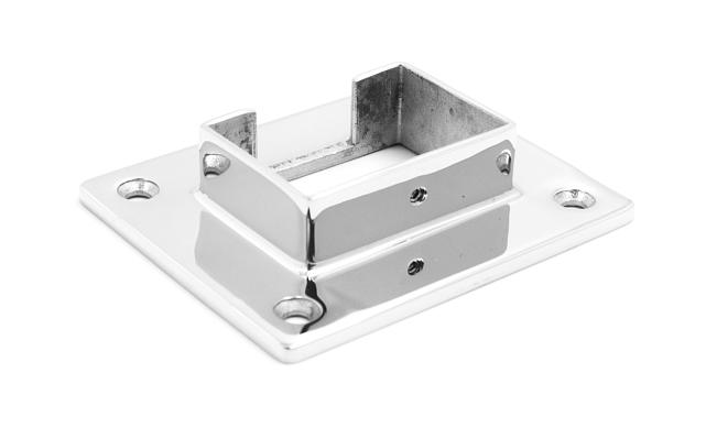 Фланец для трубы с пазом 40х60 мм, литой, полированный (AISI 304) k544 5