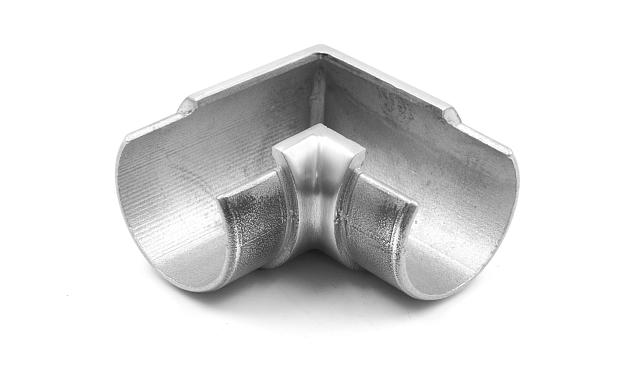 Отвод поручня с пазом Ø48.3мм, 90°, с двумя установочными кольцами, шлифованный 320Grit, (aisi 304) Фk237-2 5