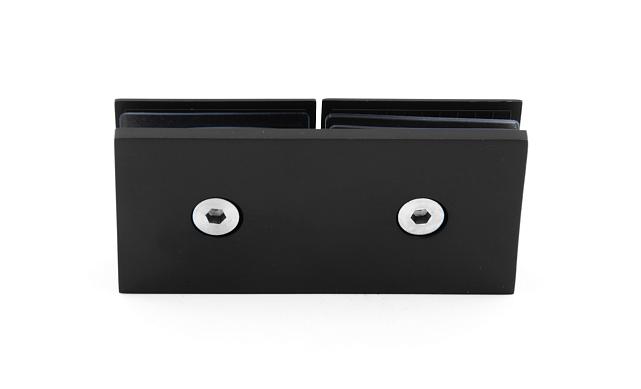 Коннектор для душевой кабины стекло-стекло 180°, 45х45, черный, вырез 71 t734 BZn 6