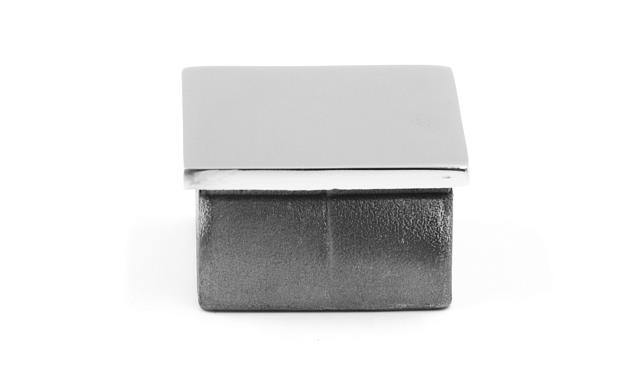 Заглушка для профильной трубы 40х40 мм, литая, полированная, хром (AISI 304) k224-3 4