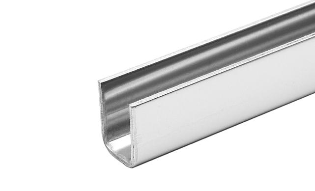 Профиль П-образный, L=2000 мм, t=1.5 мм, для стекла 10 мм, полир. (AISI 304) Ф-1146 4