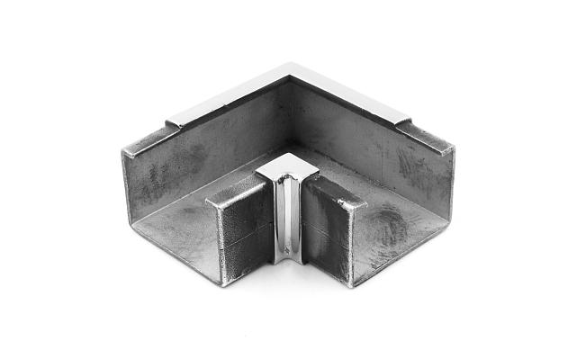 Отвод для поручня с пазом 40х60 мм, полированный (AISI 304) k542 5