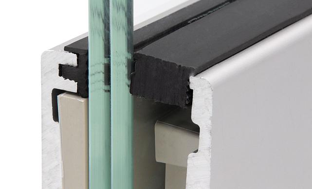 Комплект профиля зажимного для стекла 12 мм, с отверстиями, АНОД, алюминий, k601-2-12 4