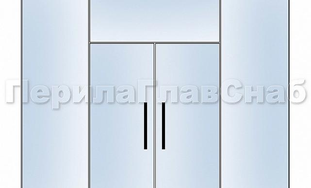 Замок для стеклянной двери угловой с круглым ригелем комплект, шлифованный t150 SSS 3