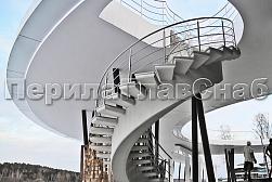 Перила для лестниц из металла в Ростове-на-Дону. Готовые проекты ПерилаГлавСнаб - фото 5