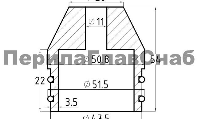 Стеклянный шар, наконечник на стойку Ø50.8 мм, с алюминиевой системой фиксации, прозрачный k248 2
